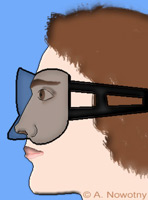 Kopf mit Tauchmaske